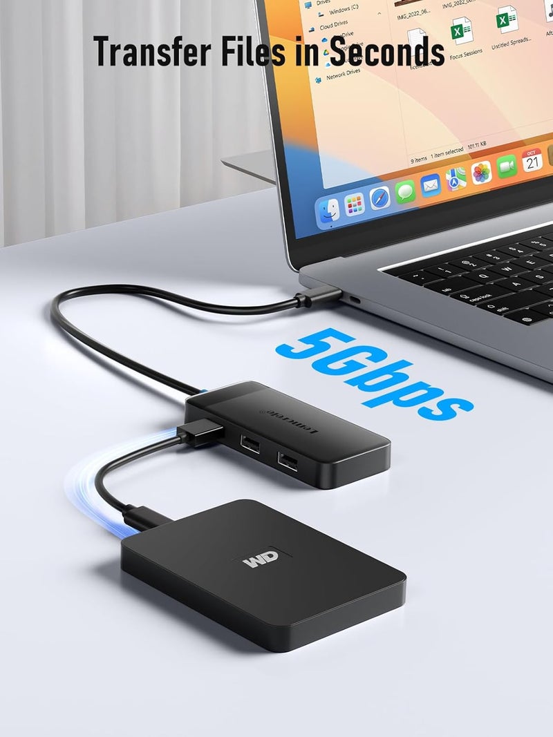 Lemorele Docking Station Dual Monitor, 6 in 1 USB C Hub Multiport Adapter w/2 HDMI 4K, 5Gbps USB3.0 & 2 USB2.0, 100W PD Charging - USB C Dock for Laptop Dell/Lenovo/HP/MacBook/Surface - Plug and Play - Image 5